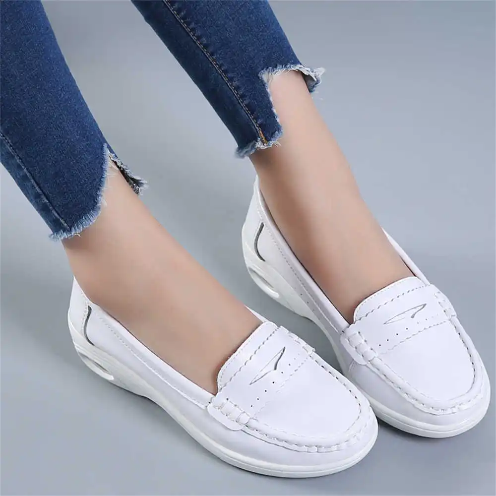 Luxury Lifestyle Lounge - Thick Sole Slipon White Trainers For