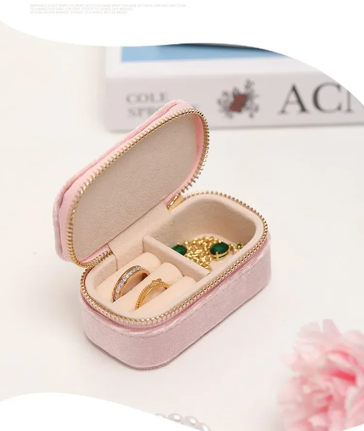 Mini Travel Jewelry Box, Ring  - Velvet Jewelry Box avaliação e preço