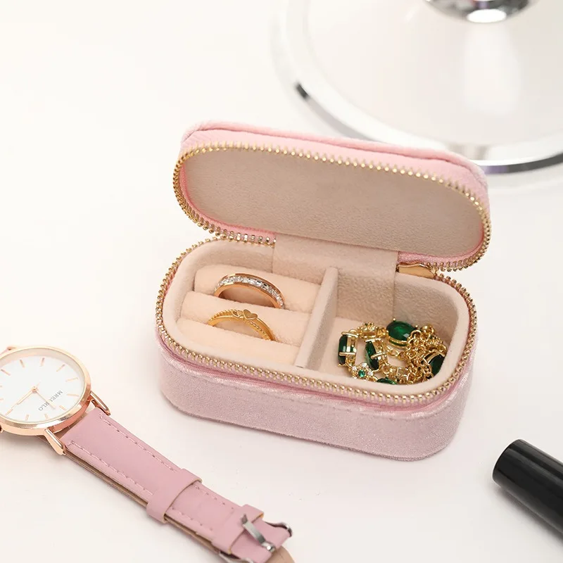 Mini Travel Jewelry Box, Ring  - Velvet Jewelry Box avaliação e preço
