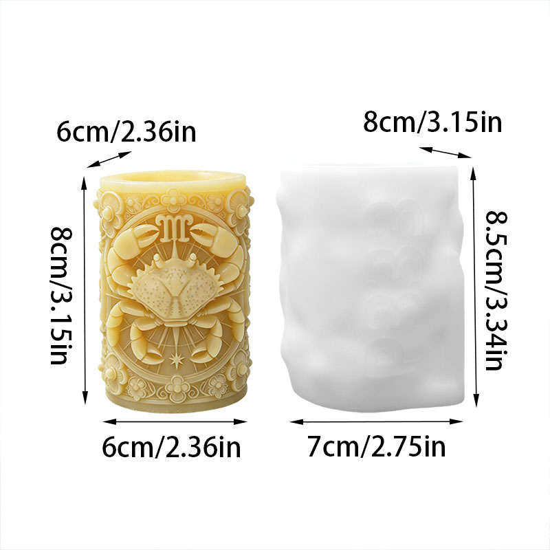 Cancer Zodiac Star Sign Blue C - Scented Candle Luxury avaliação e preço