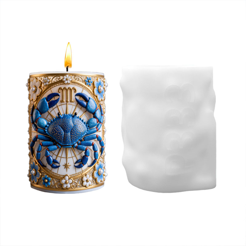 Cancer Zodiac Star Sign Blue C - Scented Candle Luxury avaliação e preço