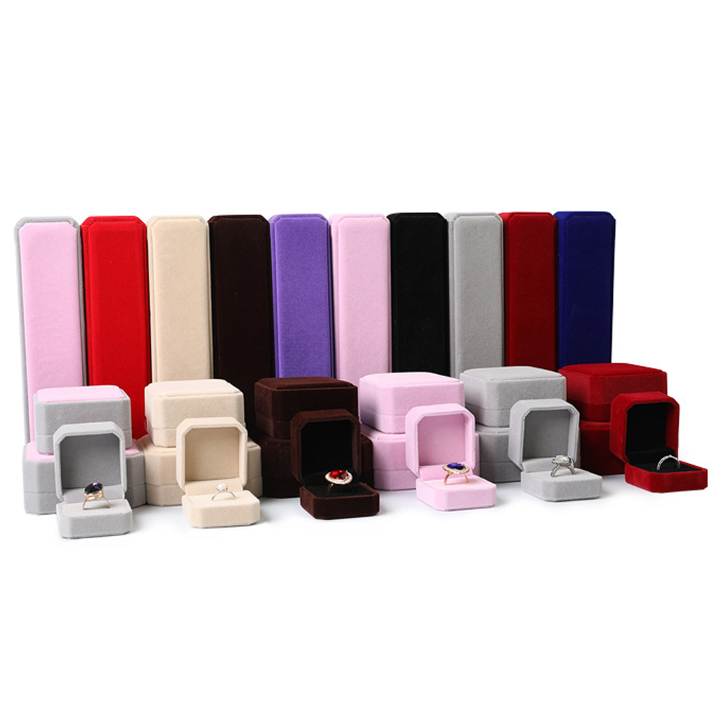 50Pcs Custom Logo Bulk 7x10cm  - Velvet Jewelry Box avaliação e preço