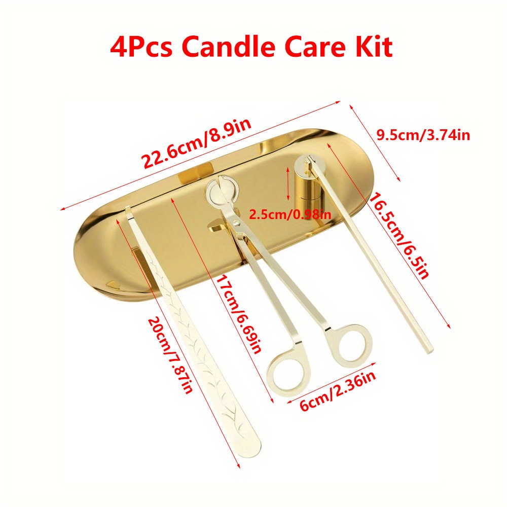 4pcs/set Luxury Candle Care Ki - Scented Candle Luxury avaliação e preço