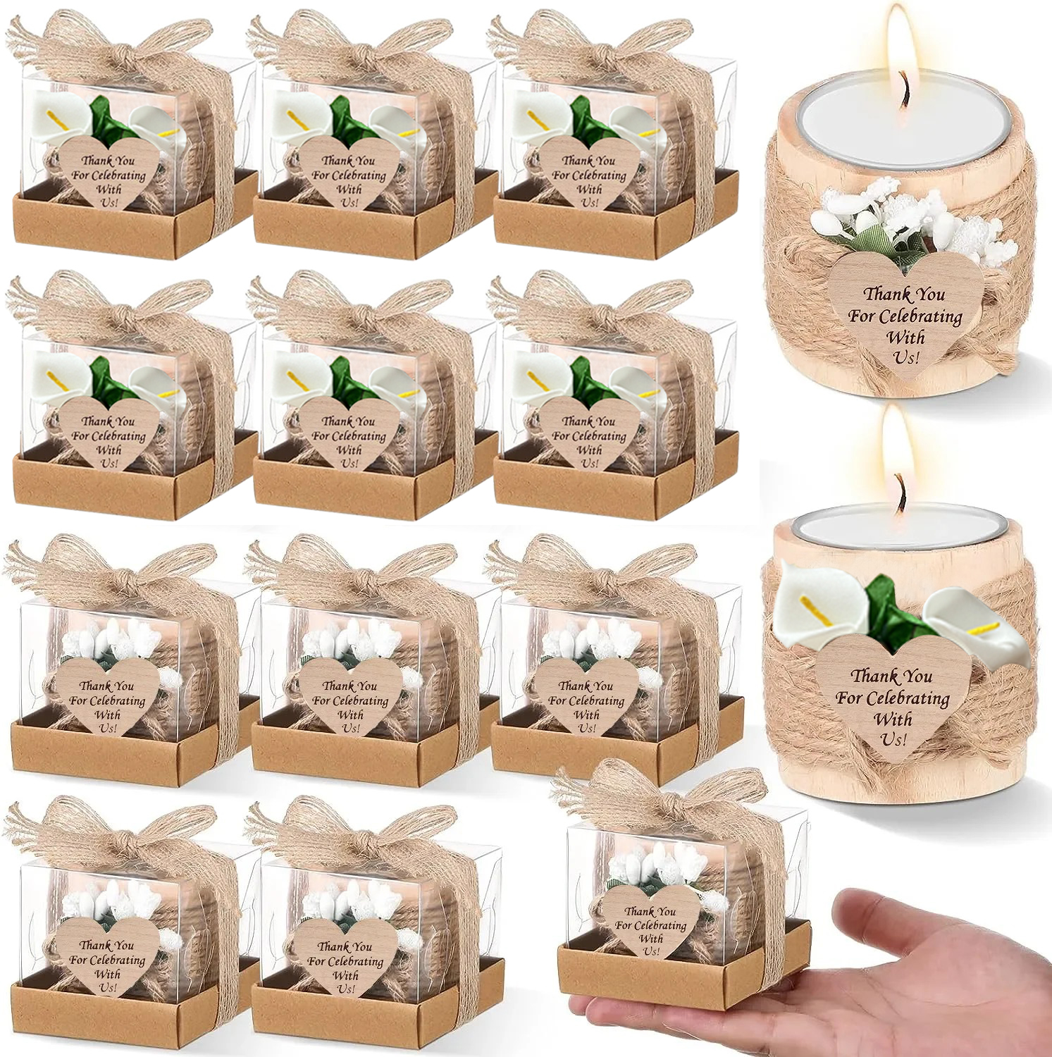6/12/24PCS Guest Gift Candle f - Scented Candle Luxury avaliação e preço