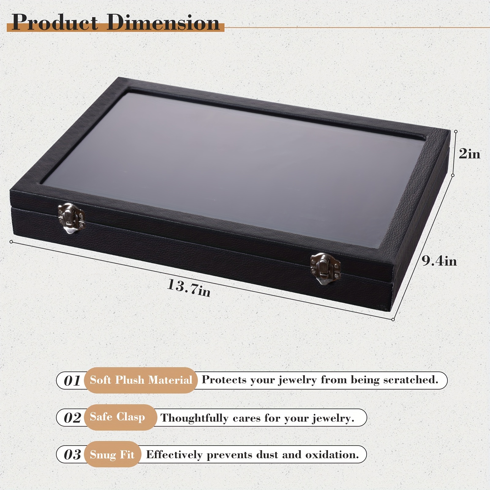 4pcs 100 Slots Ring Organizer  - Velvet Jewelry Box avaliação e preço