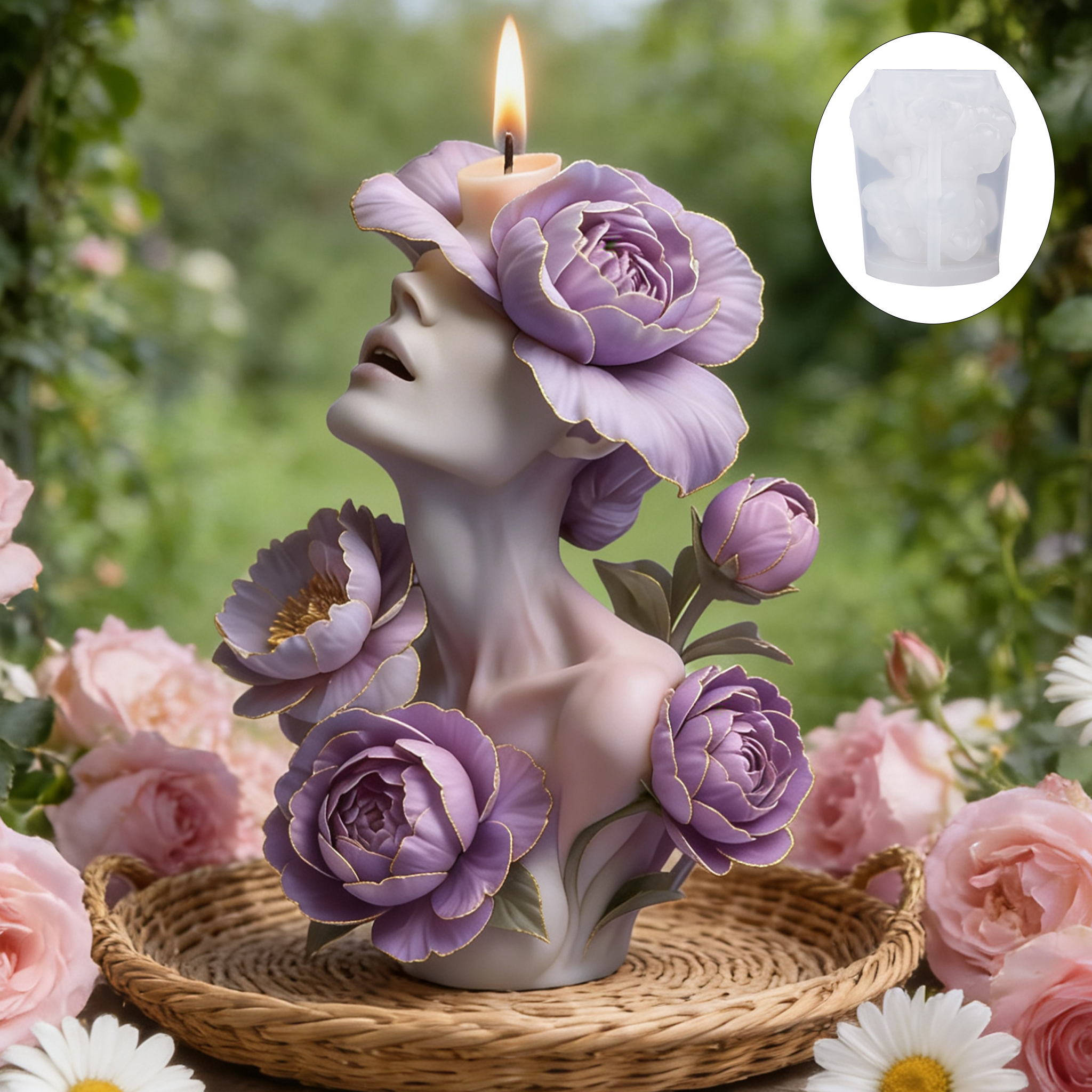 Purple Peony Goddess Candle Mo - Scented Candle Luxury avaliação e preço