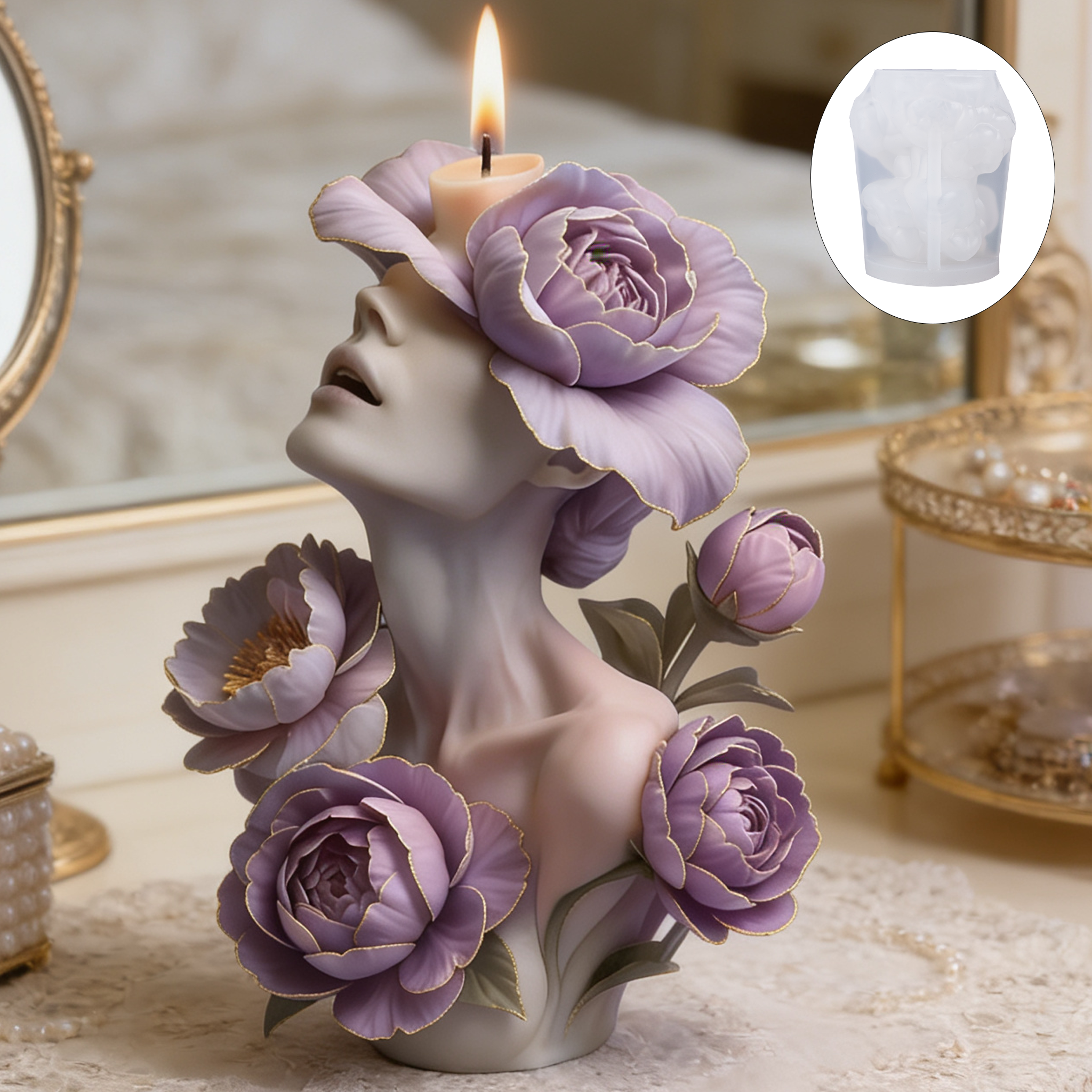 Purple Peony Goddess Candle Mo - Scented Candle Luxury avaliação e preço