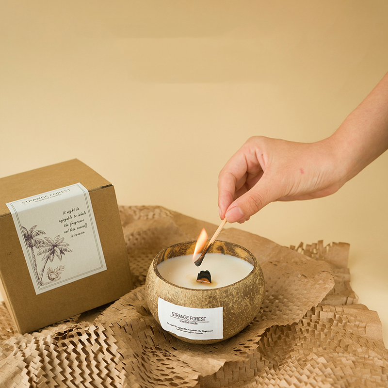 Coconut Shell Aromatherapy Can - Scented Candle Luxury avaliação e preço