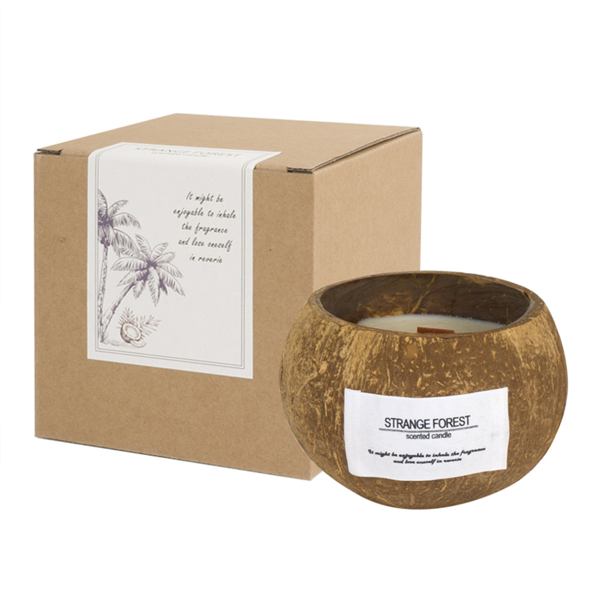 Coconut Shell Aromatherapy Can - Scented Candle Luxury avaliação e preço