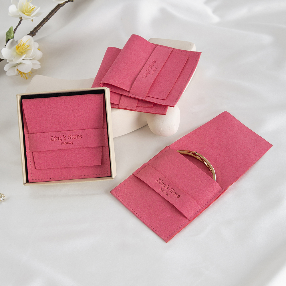 50/100Pcs Chic Custom Logo Jew - Velvet Jewelry Box avaliação e preço