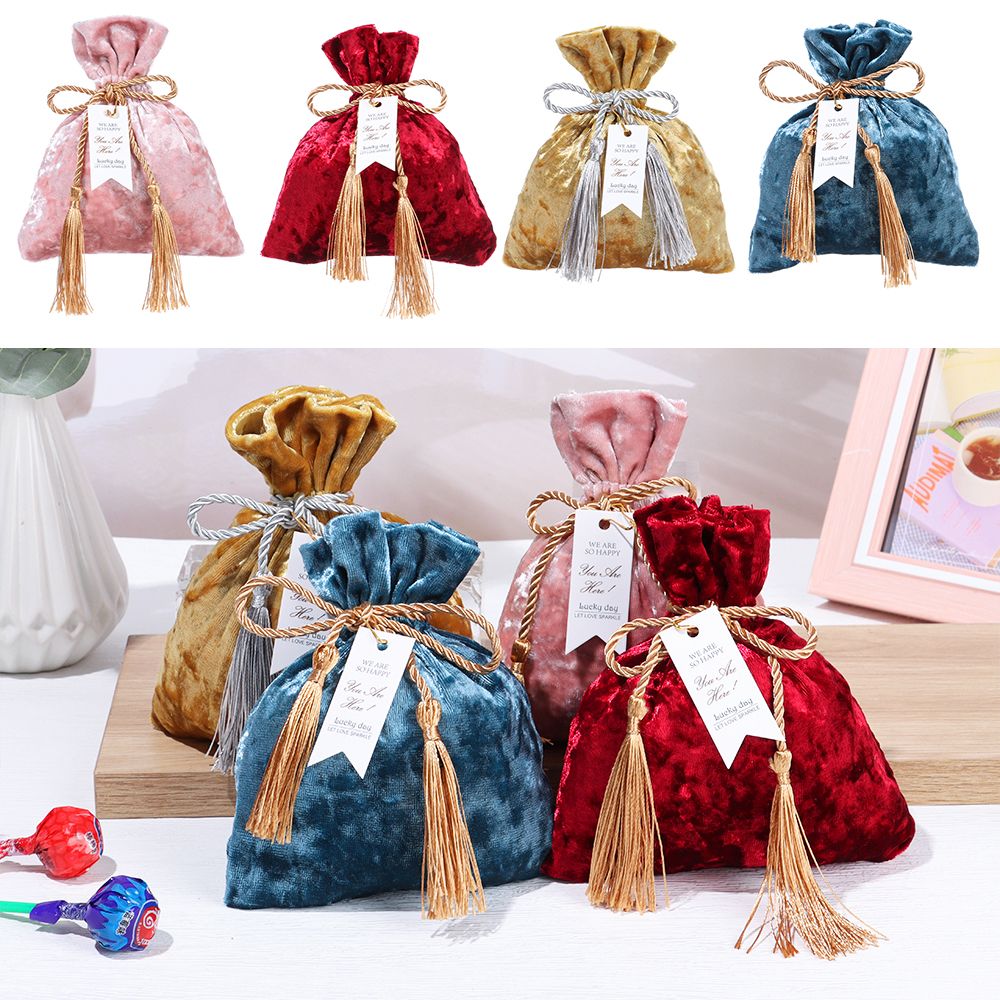 Velvet Cloth Drawstring Tassel - Velvet Jewelry Box avaliação e preço