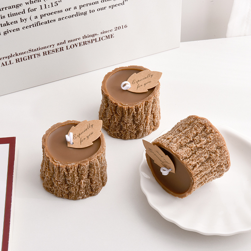 Tree Stump Candle Set Gift Cre - Scented Candle Luxury avaliação e preço