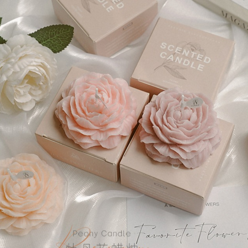 3D Peony Aromatic Candle Creat - Scented Candle Luxury avaliação e preço